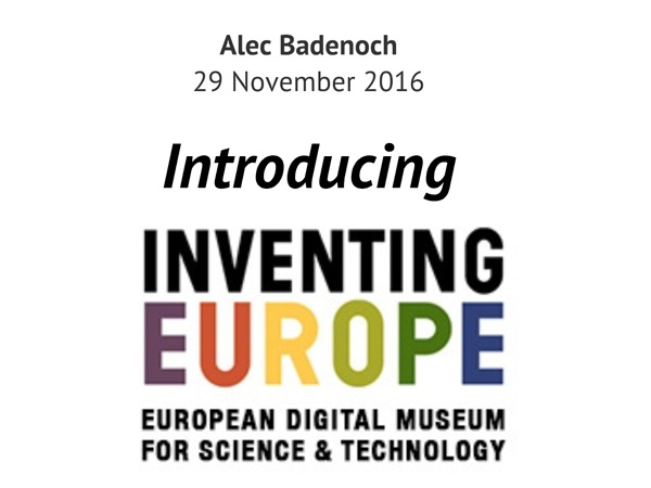 Alecander Badenoch - Inventing Europe