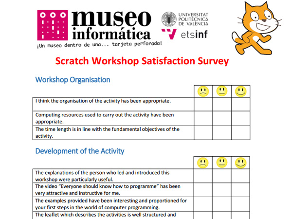 Scratch Workshop Satisfaction Survey